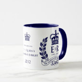 Diamond Jubilee Herdenking Mok (Voorkant rechts)