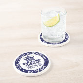 Diamond Jubilee Herdenking Mok Onderzetters (Zijkant)