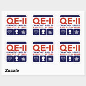 Diamond Jubilee Herdenking Stickers (Vel)