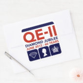 Diamond Jubilee Herdenking Stickers (Envelop)