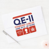 Diamond Jubilee Herdenking Stickers (Envelop)