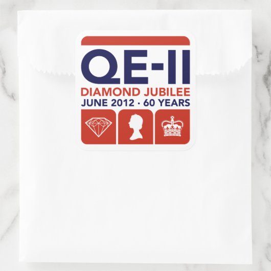 Diamond Jubilee Herdenking Stickers (Tas)