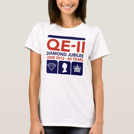 Diamond Jubilee Herdenking T-Shirt (Voorkant)