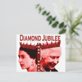 Diamond Jubilee-herdenkingsbriefkaart Briefkaart (Staand voorkant)