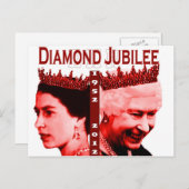 Diamond Jubilee-herdenkingsbriefkaart Briefkaart (Voorkant / Achterkant)