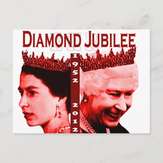 Diamond Jubilee-herdenkingsbriefkaart Briefkaart (Voorkant)