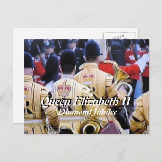 Diamond Jubilee-herdenkingsbriefkaart Briefkaart (Voorkant / Achterkant)