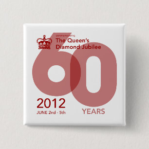 Diamond Jubilee Herdenkingsdag Button [Blok]
