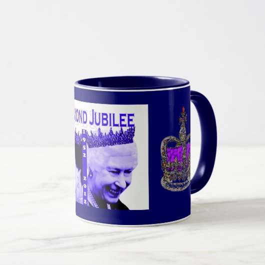 Diamond Jubilee-herdenkingsdag mok (Voorkant rechts)