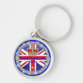 Diamond Jubilee Herdenkingsdag - Souvenir Keyring Sleutelhanger (Voorkant)