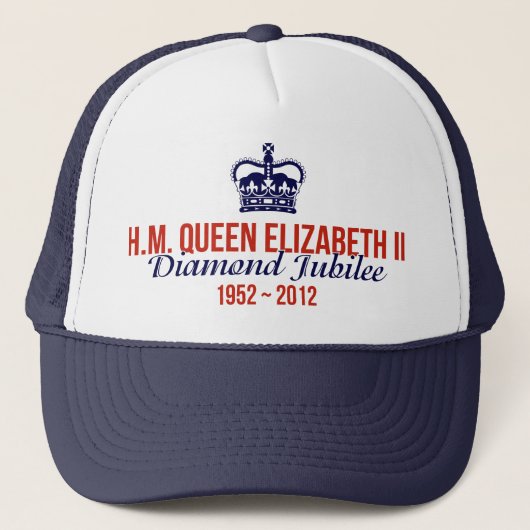 Diamond Jubilee HerdenkingsPet Trucker Pet (Voorkant)