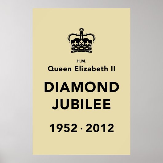 Diamond Jubilee HerdenkingsPoster [kalm] Poster (Voorkant)