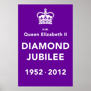 Diamond Jubilee HerdenkingsPoster Poster