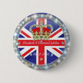 Diamond Jubilee Herdenkingsrug Button (Voorkant)