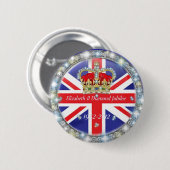 Diamond Jubilee Herdenkingsrug Button (Voorkant /achterkant)