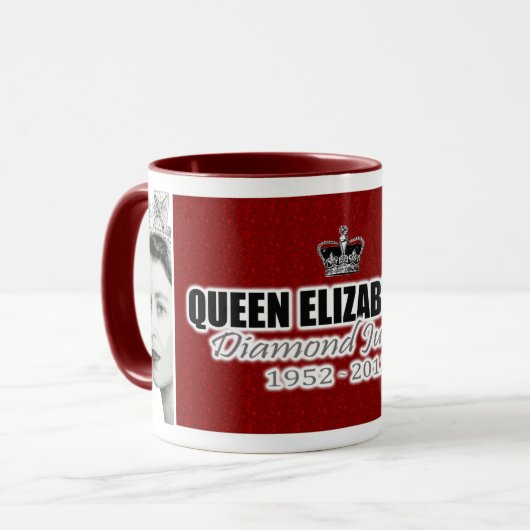 Diamond Jubilee Mok (Voorkant links)