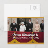 Diamond Jubilee Royal Family Portrait briefkaart (Voorkant / Achterkant)