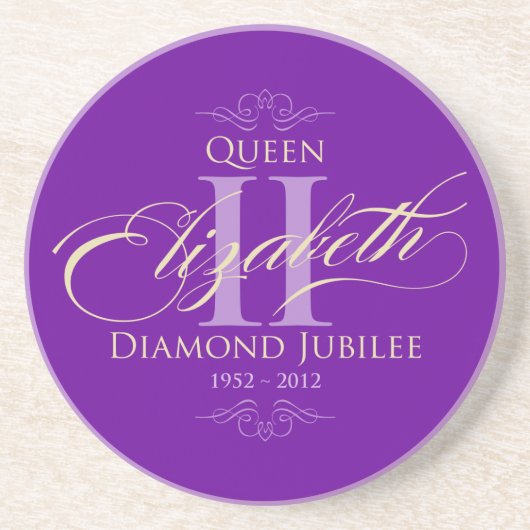 Diamond Jubilee Souvenir Onderzetters (Voorkant)