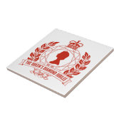 Diamond Jubilee Souvenir Tile (facet) Tegeltje (Zijkant)