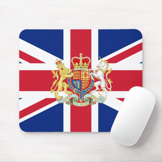 Diamond Jubilee Union Flag and Royal Crest Muismat (Met muis)