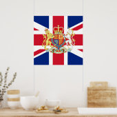 Diamond Jubilee Union Flag and Royal Crest Poster (Keuken)