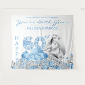 Diamond Jubileum Achtergrond Wandkleed (Voorkant (horizontaal))