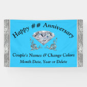 Diamond Jubileum Banners Gepersonaliseerde Jouw te (Horizontaal)