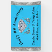 Diamond Jubileum Banners Gepersonaliseerde Jouw te (Verticaal)