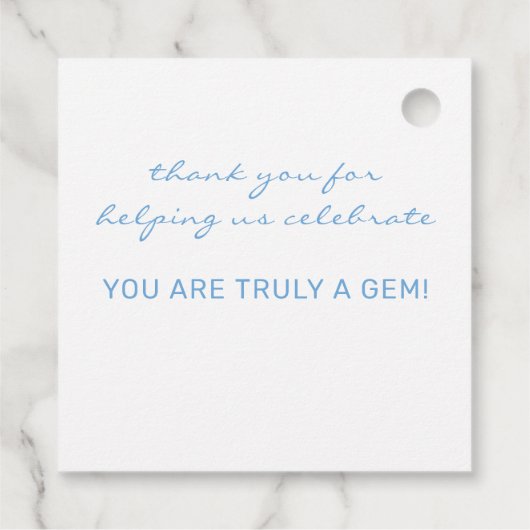 Diamond Jubileum Bedankjes Labels (Achterkant)