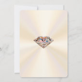 Diamond Jubileum Bewaar de Datumkaarten, Jouw teks Save The Date (Achterkant)