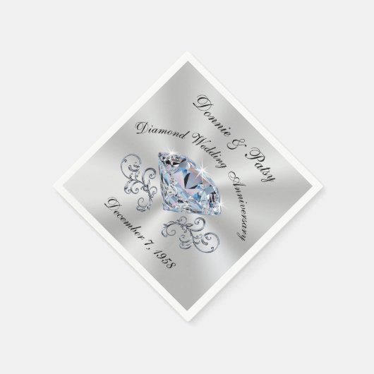 Diamond Jubileum Cocktail servetten (Hoek)