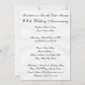 Diamond Jubileum Invitations of Save the Date Kaart (Achterkant)