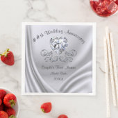 Diamond Jubileum Napkins, 10e 75e 60e Servet (Insitu)