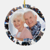 Diamond Jubileum Photo YEARS IN FOREVER Keramisch Ornament (Achterkant)