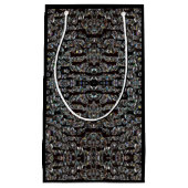 Diamond juweel patroon elegant zilver en zwart klein cadeauzakje (Voorkant)