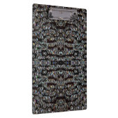 Diamond juweel patroon elegant zilver zwart klembord (Rechts)