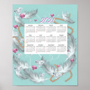 Diamond kalender en poster