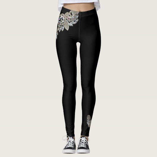 Diamond Ketting Print Leggings (Voorkant)