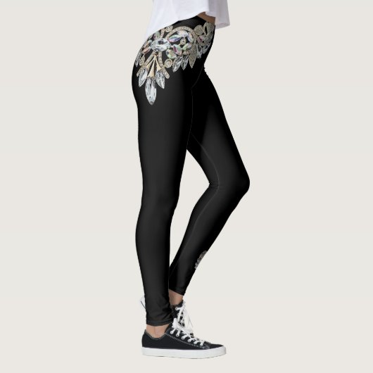 Diamond Ketting Print Leggings (Rechts)