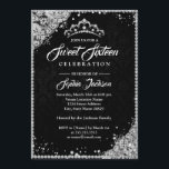 Diamond Lace Sparkle Tiara Zilver Zwart Zoet 16 Kaart<br><div class="desc">Meer elegante zestien uitvindingen in de kleine Bayleigh-winkel</div>