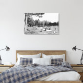 Diamond Lake, oregon Beach Swembord Foto Canvas Afdruk (Insitu (Slaapkamer))