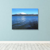 Diamond Lake, Oregon Canvas Afdruk (Insitu (Houten vloer))