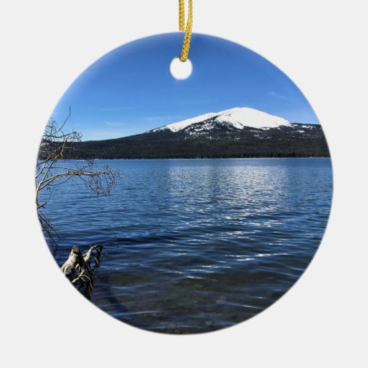 Diamond Lake, Oregon Keramisch Ornament (Voorkant)
