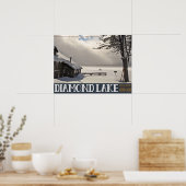 Diamond Lake Winter Poster (Keuken)