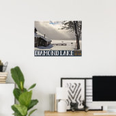 Diamond Lake Winter Poster (Thuiskantoor)