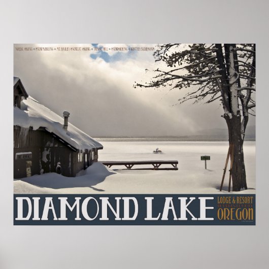 Diamond Lake Winter Poster (Voorkant)