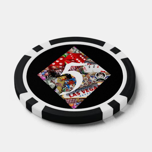 Diamond - Las Vegas Kaart Shape Poker Chips (Enkel)