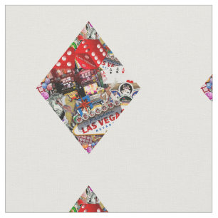 Diamond - Las Vegas Kaart Shape Stof