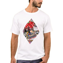 Diamond - Las Vegas Kaart Shape T-Shirt