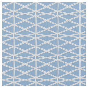 Diamond Lattice eigentijds modern driehoek blauw Stof